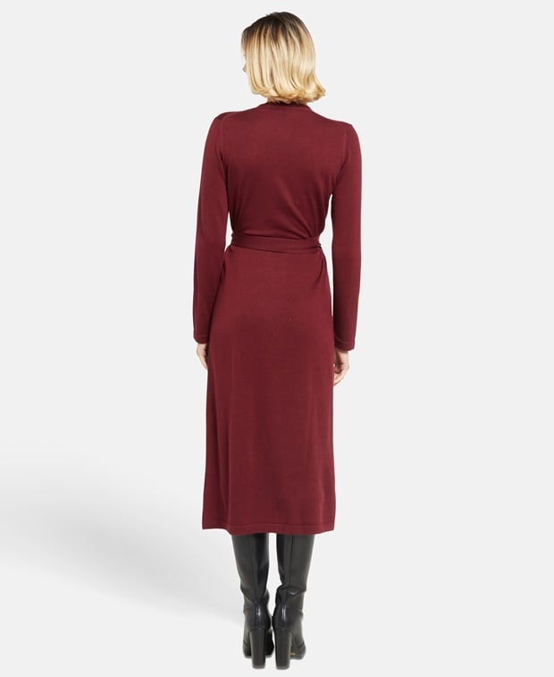 Strick-Wickelkleid