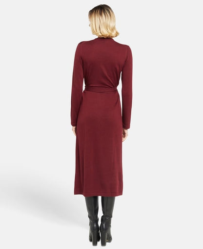 Strick-Wickelkleid
