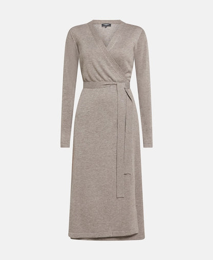 Strick-Wickelkleid