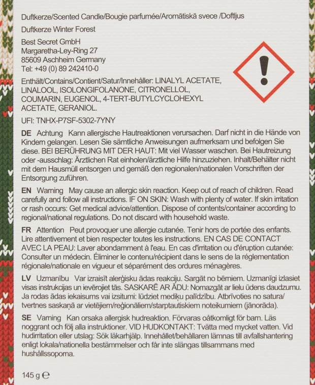 Duftkerze Winter Forest
