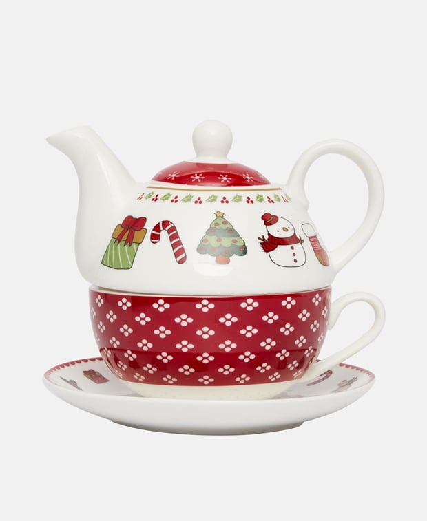 Set aus Teekanne und Teetasse