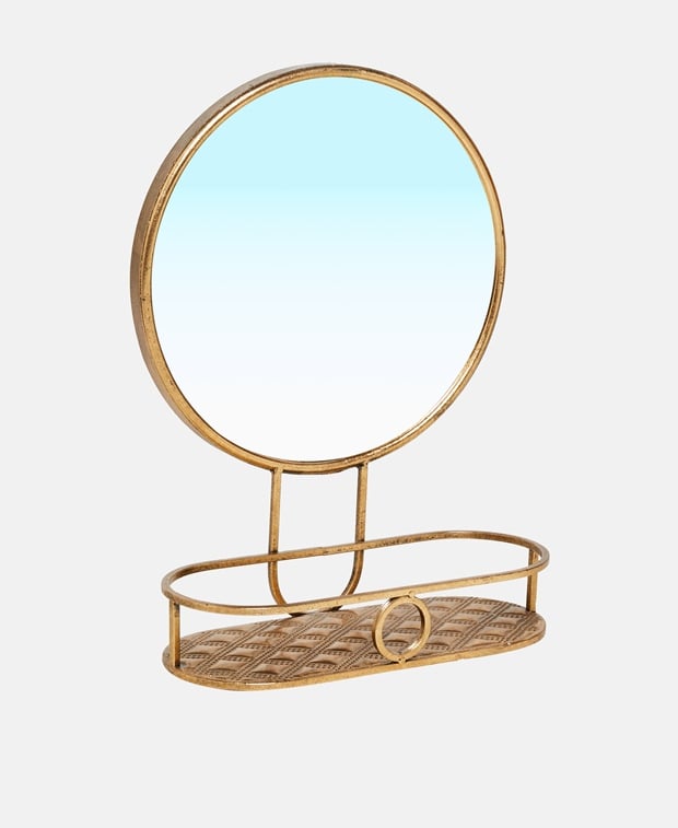 Wandspiegel mit Regal