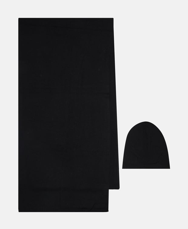 Set aus Woll- Mütze & Schal