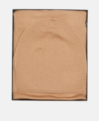 Set aus Woll- Mütze & Schal