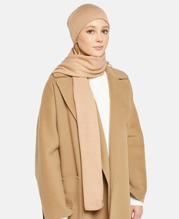 Set aus Woll- Mütze & Schal