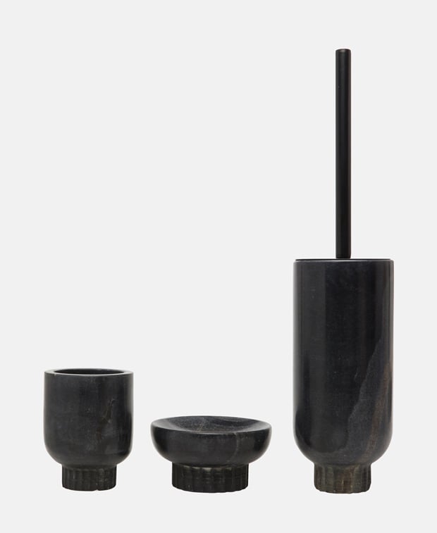 Toilettenbürste mit Halterung