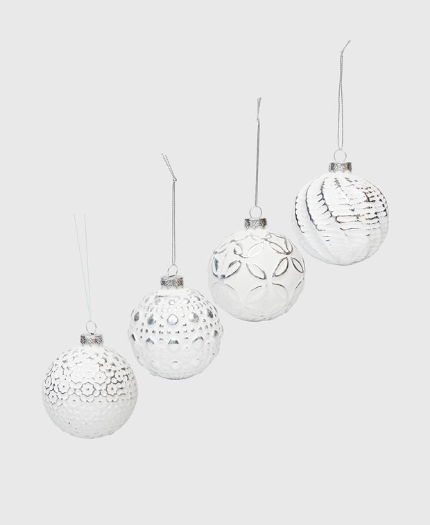 Weihnachtskugeln, 4er-Set