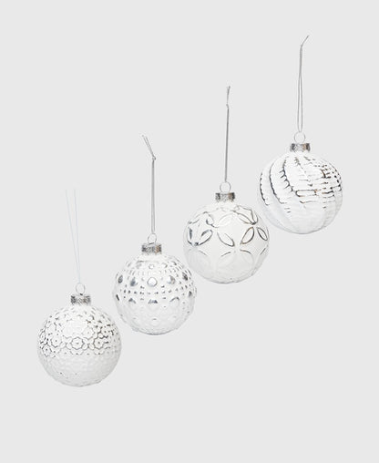 Weihnachtskugeln, 4er-Set