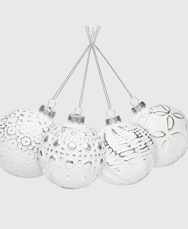 Weihnachtskugeln, 4er-Set