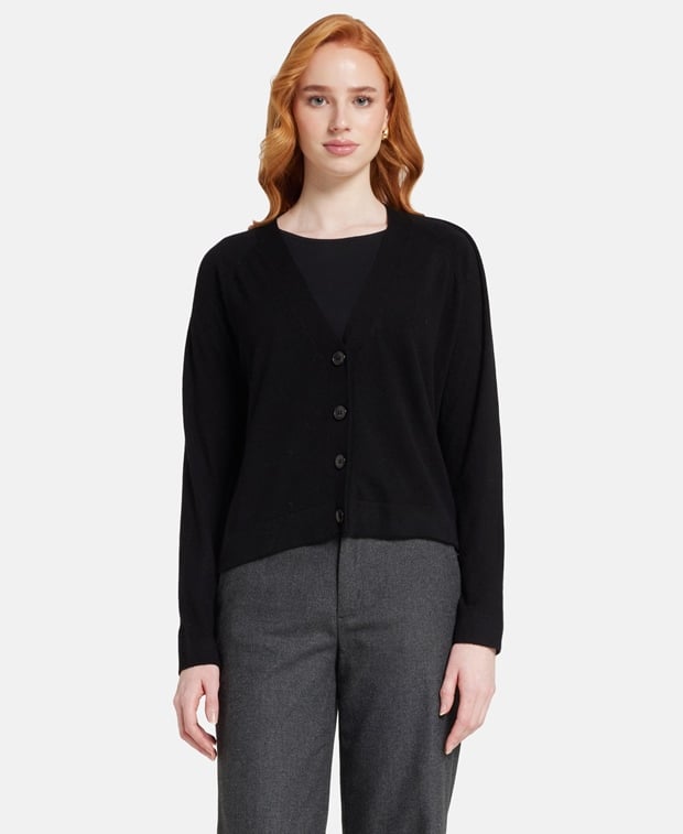 Kaschmir-Strickjacke