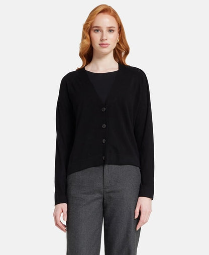 Kaschmir-Strickjacke