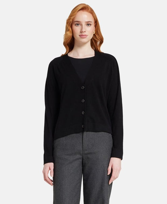 Kaschmir-Strickjacke