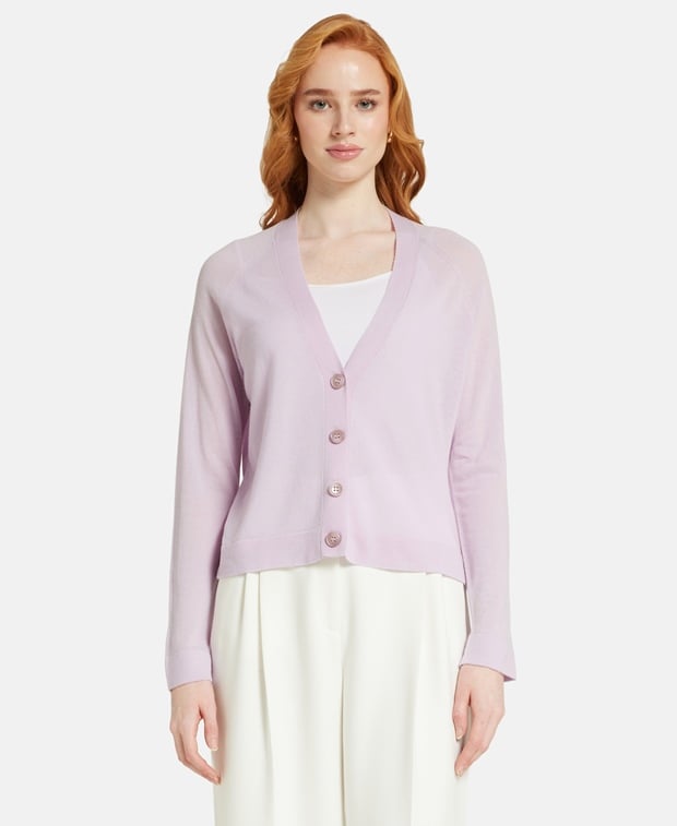 Kaschmir-Strickjacke