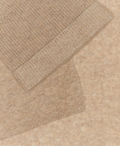 Kaschmir-Set aus Mütze und Schal