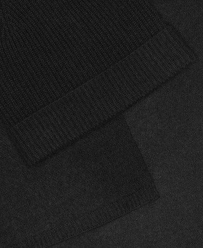 Kaschmir-Set aus Mütze und Schal