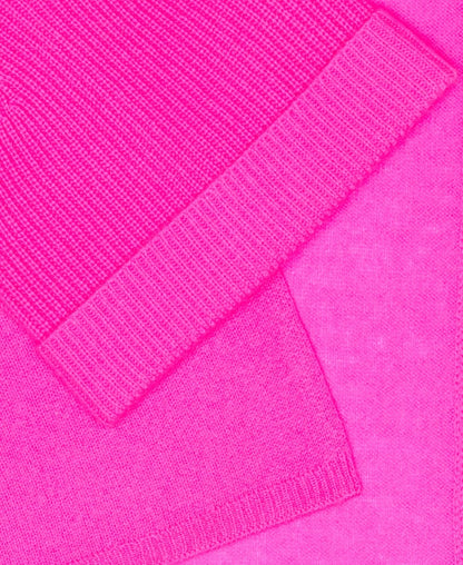 Kaschmir-Set aus Mütze und Schal