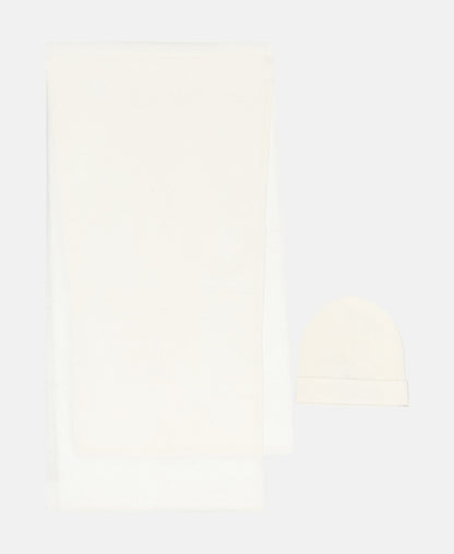 Kaschmir-Set aus Mütze und Schal