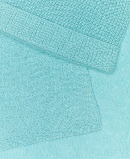 Kaschmir-Set aus Mütze und Schal