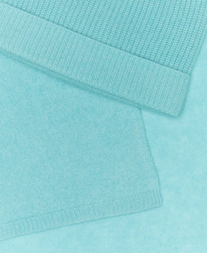 Kaschmir-Set aus Mütze und Schal