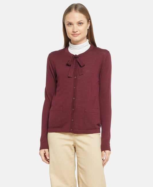 Woll-Strickjacke
