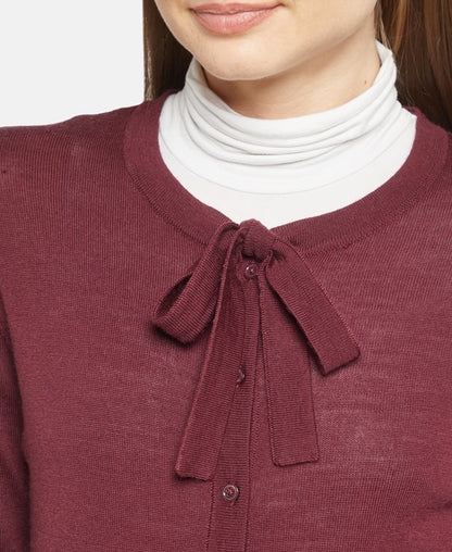 Woll-Strickjacke