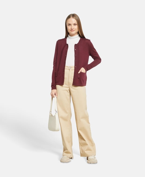 Woll-Strickjacke