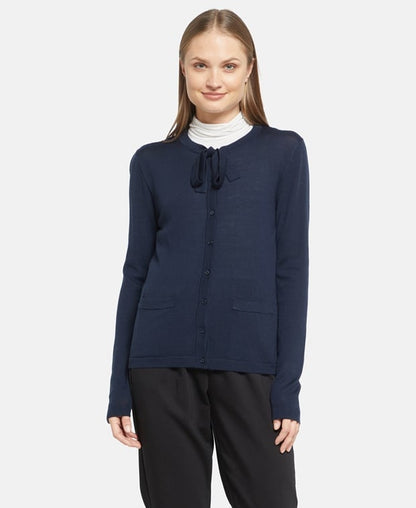 Woll-Strickjacke