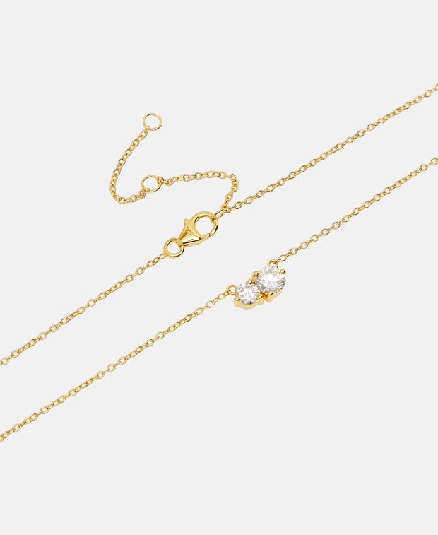 Halskette mit Diamantanhänger