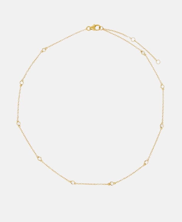 Halskette mit Diamantanhänger