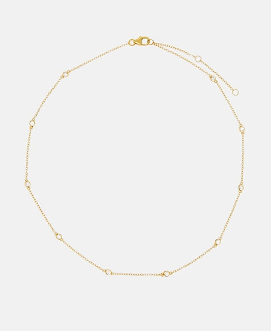 Halskette mit Diamantanhänger