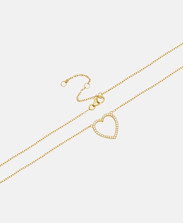 Halskette mit Diamantanhänger