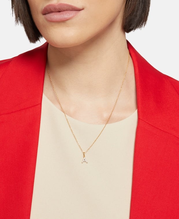 Halskette mit Diamantanhänger