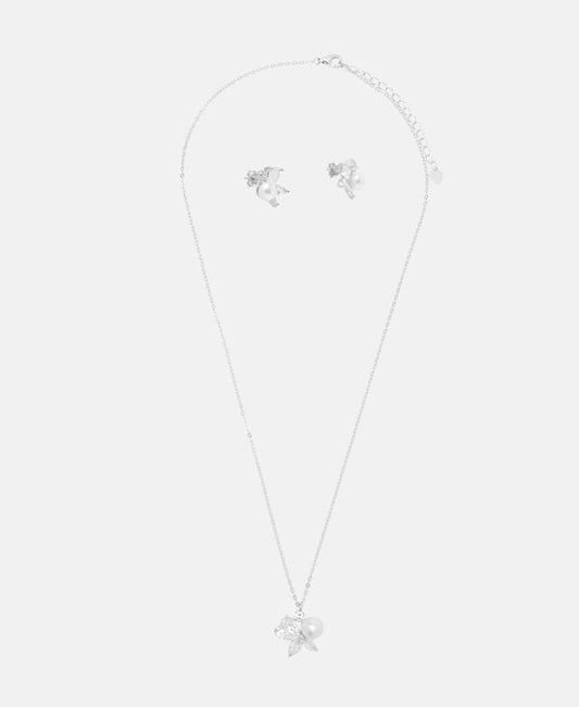 Set aus Halskette und Ohrstecker