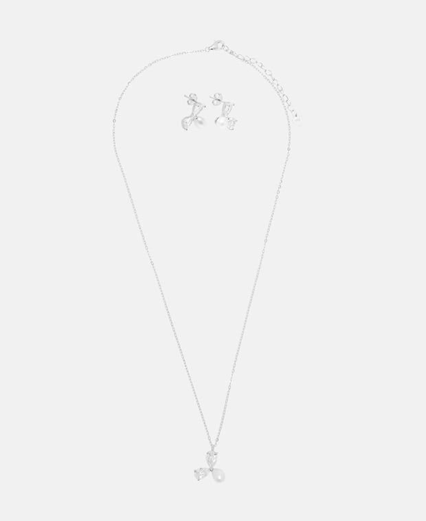 Set aus Halskette und Ohrstecker