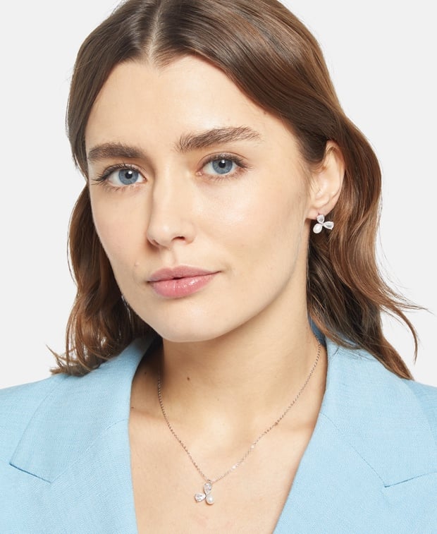 Set aus Halskette und Ohrstecker