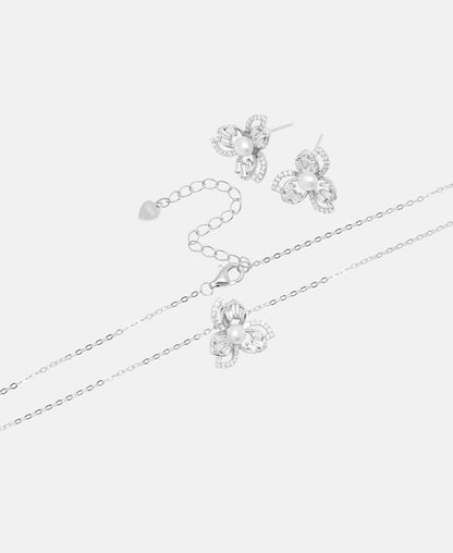 Set aus Halskette und Ohrstecker