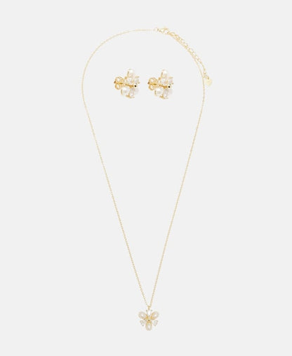 Set aus Halskette und Ohrstecker