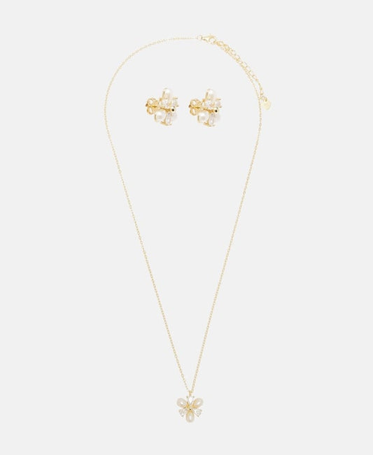 Set aus Halskette und Ohrstecker