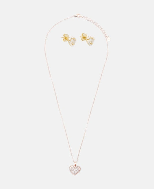 Set aus Halskette und Ohrstecker