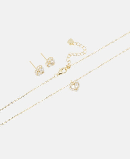 Set aus Halskette und Ohrstecker