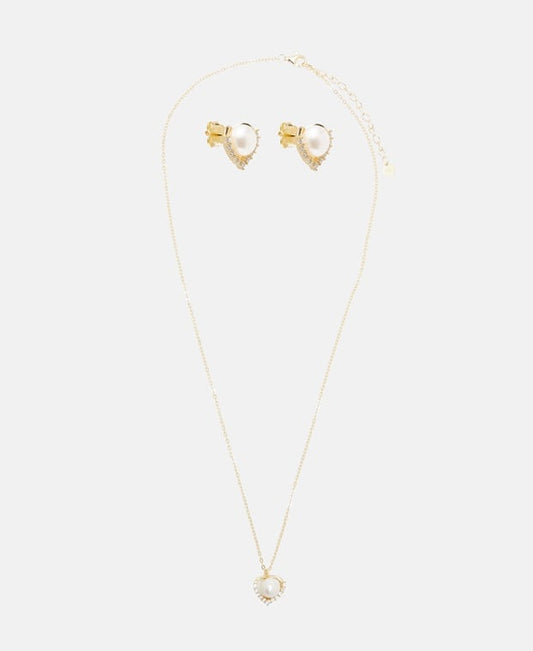 Set aus Halskette und Ohrstecker