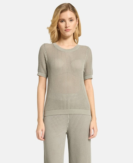 Kurzarmpullover