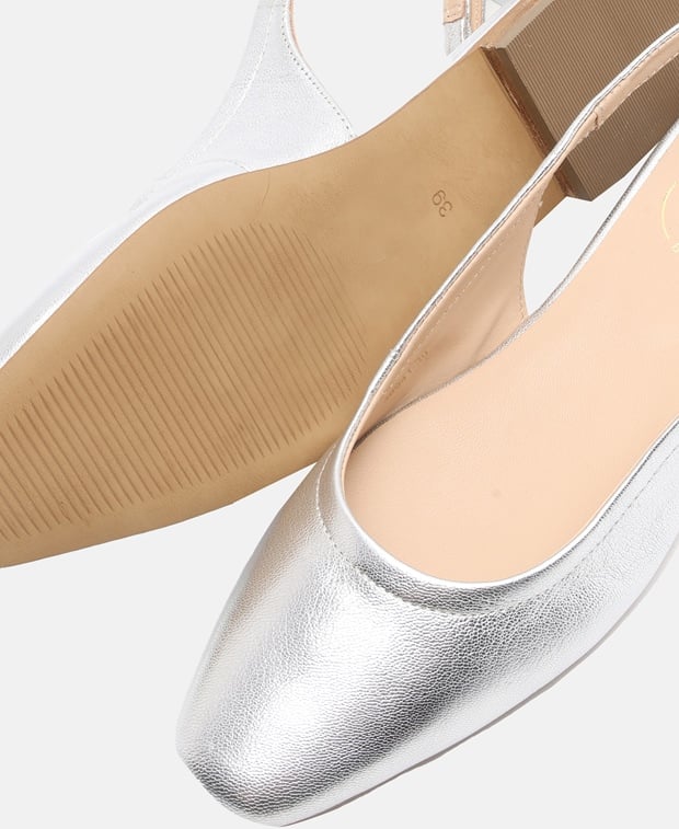 Slingbacks CREASE METALLIC