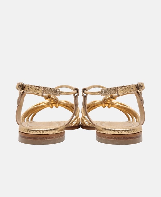 Fesselriemchen Sandalen Crease Metallic