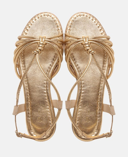 Fesselriemchen Sandalen Crease Metallic