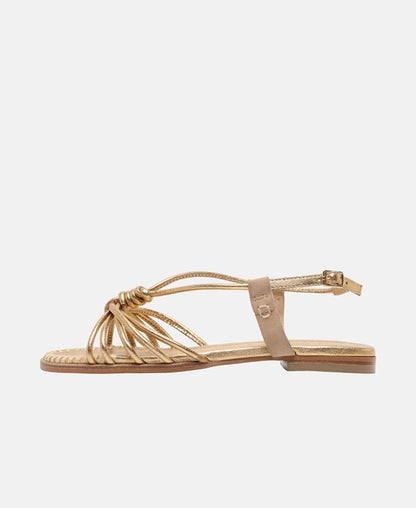 Fesselriemchen Sandalen Crease Metallic