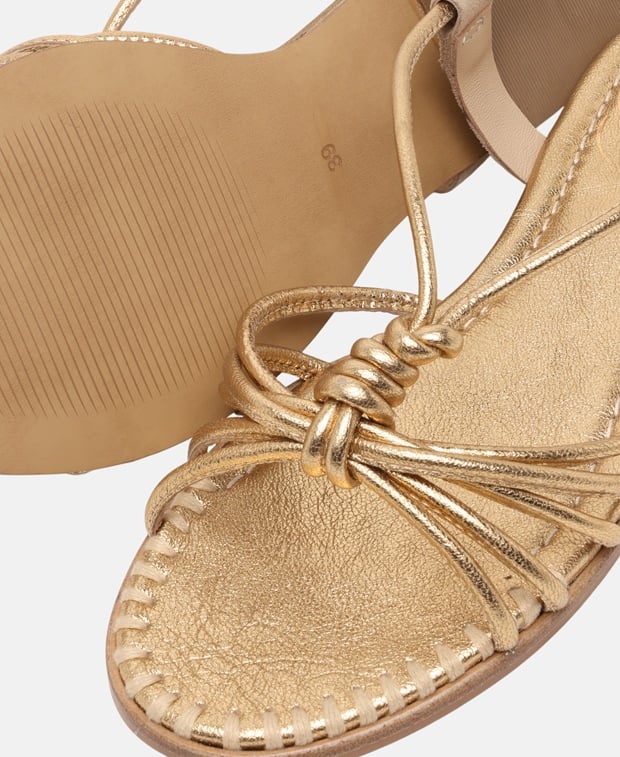 Fesselriemchen Sandalen Crease Metallic