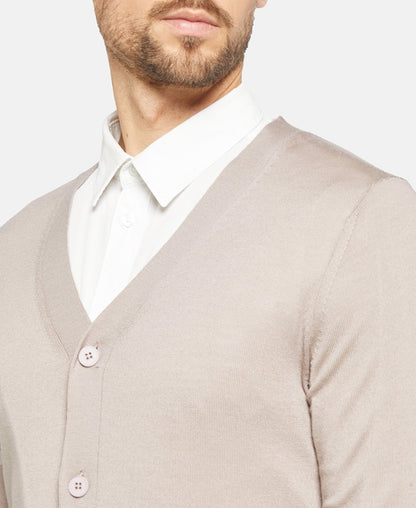 Woll-Strickjacke
