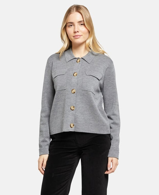 Woll-Strickjacke