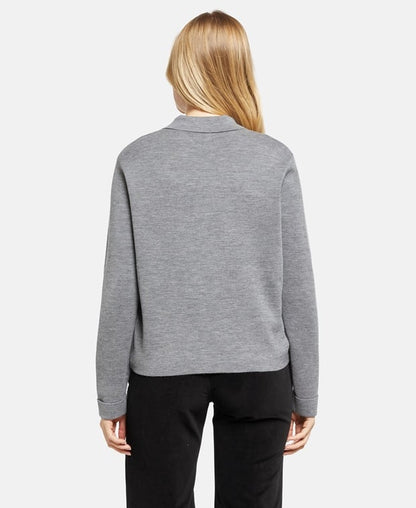 Woll-Strickjacke
